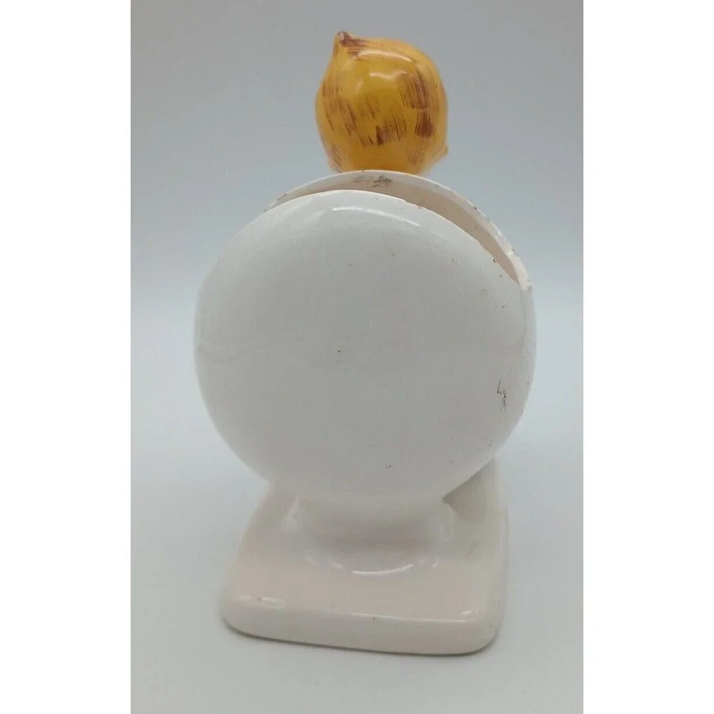 Vtg Planter Bowling Baby Blue Eyed Blonde Round Ball